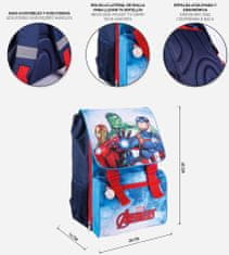 CurePink Školní batoh Marvel|Avengers: Superhrdinové (objem 29 litrů|29 x 43 x 23 cm)