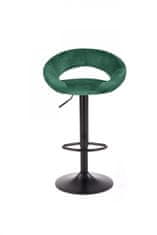 Halmar Barová židle Natasha tmavě zelená