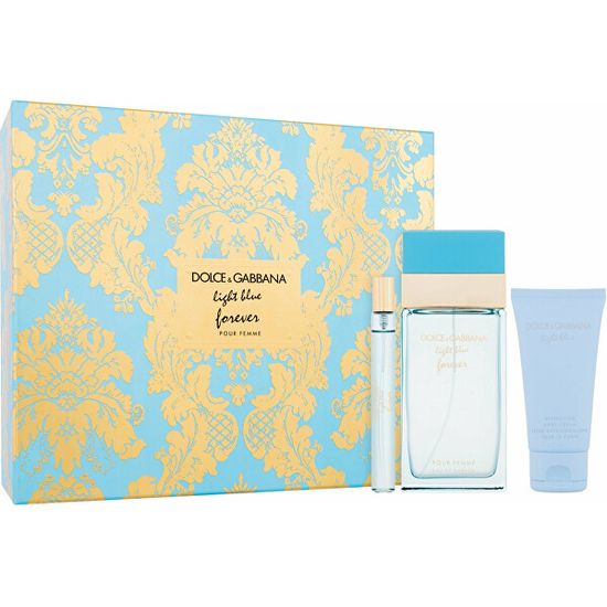 Dolce & Gabbana Light Blue Forever Women - EDP 100 ml + tělový krém 50 ml + EDP 10 ml