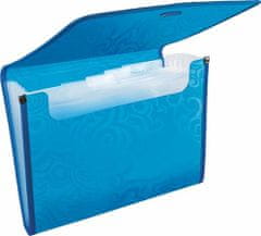 PANTA PLAST Harmonikové desky "Tai Chi", s gumičkou, modrá, PP, A4, 0410-0077-03