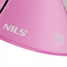 NILS Samorozkládací plážový stan NC3043 růžový
