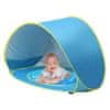 Přenosný stanek se zahradním nebo plážovým bazénem, dětský stanek proti UV záření a horku - Poptent