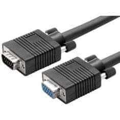 AQ Prodlužovací kabel Prodlužovací VGA (15pin) s konektory VGA / VGA, F/ M, 5m (CC81050)