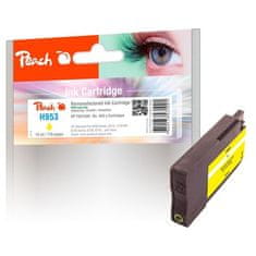 Peach Inkoustová náplň HP F6U14AE, No. 953, 10 ml kompatibilní - žlutá