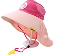 EXCELLENT Letní klobouček s píšťalkou růžový - Králík s mrkví