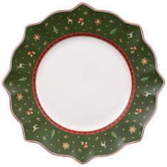 Villeroy & Boch Vánoční mělký talíř TOY´S DELIGHT, zelený
