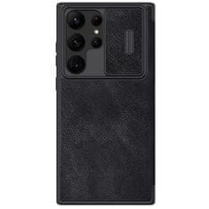 Nillkin Qin knížkové pouzdro na Samsung Galaxy S23 Ultra, černé