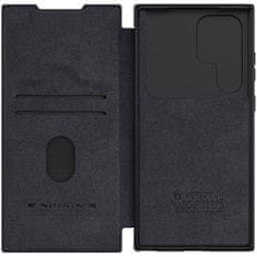 Nillkin Qin knížkové pouzdro na Samsung Galaxy S23 Ultra, černé