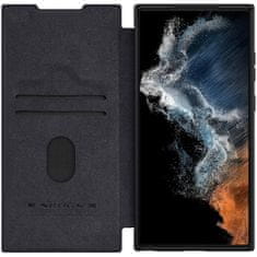Nillkin Qin Pro knížkové pouzdro na Samsung Galaxy S23 Ultra, černé