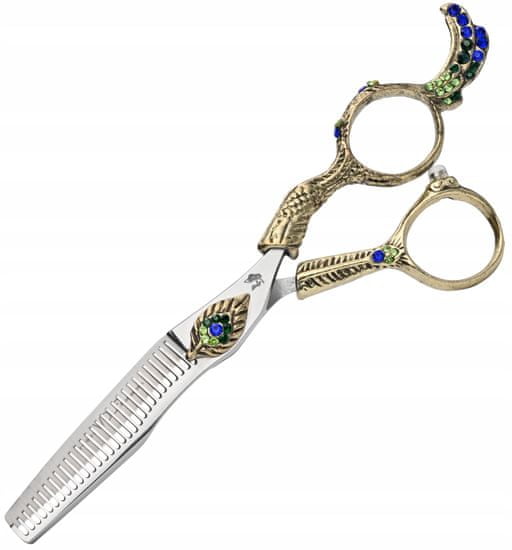 Enzo Wolf Degloving Pravé Nůžky 5,5 Flame Offset Kadeřnické Nůžky Pro Salony Professional Line