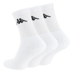 Kappa Kappa Sportovní pánské ponožky - 3 páry, bílá