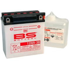 BS-BATTERY Konvenční baterie s kyselinovým obalem - 12N9-3B 310538