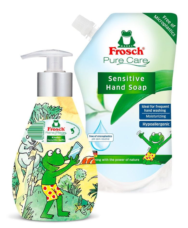 Levně Frosch EKO Tekuté mýdlo pro děti - dávkovač 300 ml + náplň 500 ml