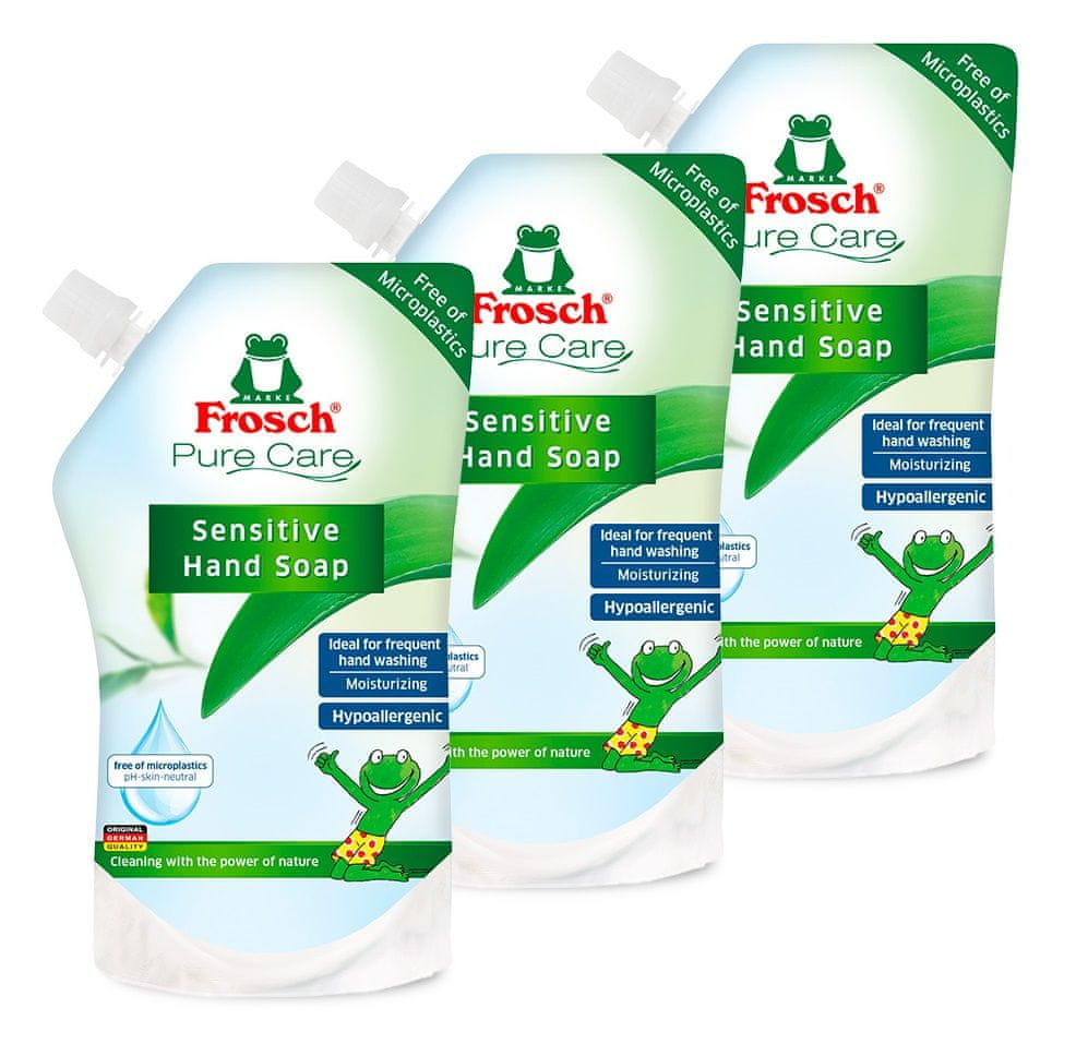 Levně Frosch EKO Tekuté mýdlo pro děti – náhradní náplň, 3 × 500 ml