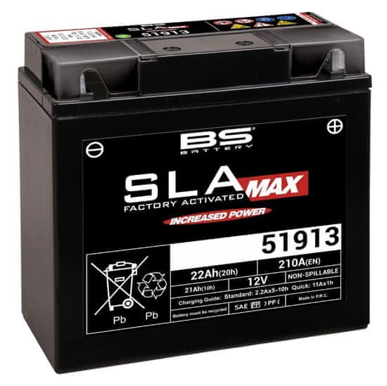 BS-BATTERY SLA Max Bezúdržbová baterie aktivovaná z výroby - 51913 300860