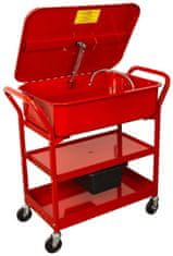 Torin BIG RED Pojízdný mycí stůl, objem 75 litrů, pro čištění dílů