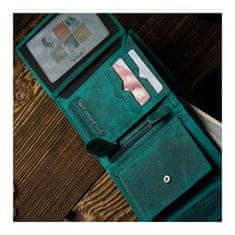 PAOLO PERUZZI Dámská kožená peněženka T-12-Gr Green