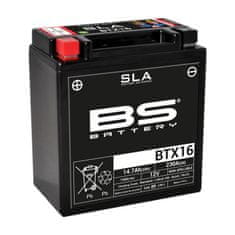 BS-BATTERY Bezúdržbová SLA baterie s tovární aktivací - BTX16 300763