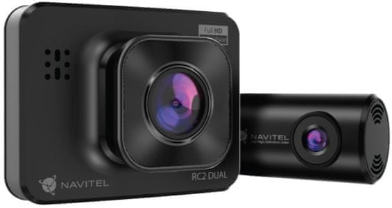 autokamera navitel RC2 Dual full hd rozlišení vnitřní hlavní přední kamera skvělé záběry čtečka karet gsensor