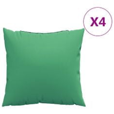 Vidaxl Dekorační polštáře 4 ks zelené 50 x 50 cm textil