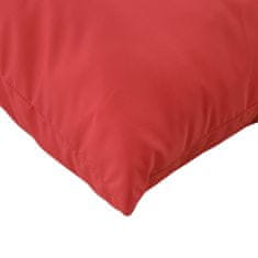 Vidaxl Dekorační polštáře 4 ks červené 40 x 40 cm textil