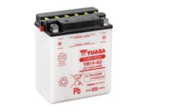 Yuasa Konvenční baterie YUASA bez kyselinové sady - YB14-A2 YB14-A2