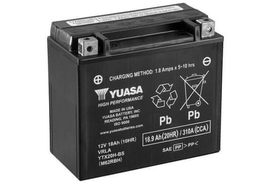 Yuasa Bezúdržbová baterie YUASA s kyselinou - YTX20H-BS YTX20H-BS