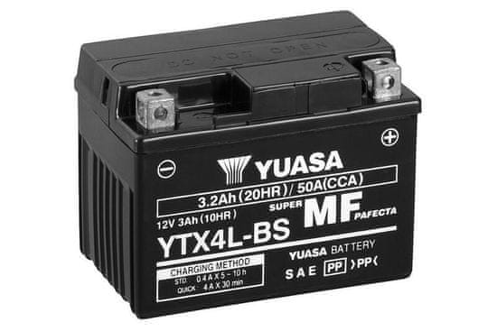 Yuasa Bezúdržbová baterie YUASA s kyselinou - YTX4L-BS YTX4L-BS