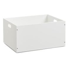 Zeller Úložný box na drobnosti v bílé barvě, MDF deska, 40 x 30 x 20 cm