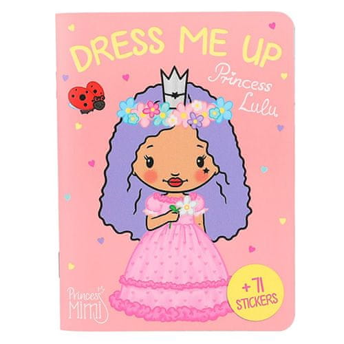 Princess Mimi Kreativní sešit , Dress me up; Princess Lulu, oranžový, 71 samolepek