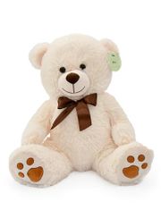 Mac Toys Hračka medvídek sedící krémový, 40 cm