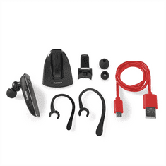 Hama MyVoice2100, mono BT headset, pro 2 zařízení, hlasový asistent (Siri, Google)