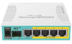 Mikrotik Router RB960PGS hEX PoE 800MHz CPU, 128MB RAM, 5xGLAN, USB, L4, PSU