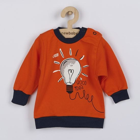 NEW BABY Kojenecké bavlněné tričko skvělý nápad - 68 (4-6m)