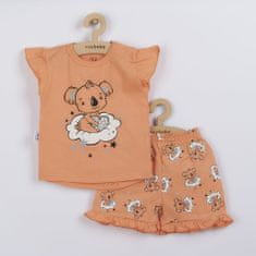NEW BABY Dětské letní pyžamko Dream lososové - 80 (9-12m)