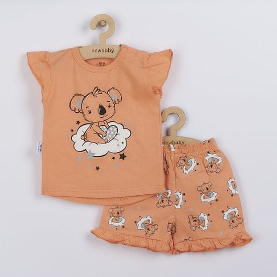 NEW BABY Dětské letní pyžamko Dream lososové - 74 (6-9m)