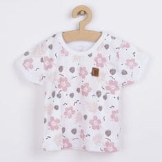 KOALA Kojenecké tričko s krátkým rukávem Flowers - 68 (4-6m)