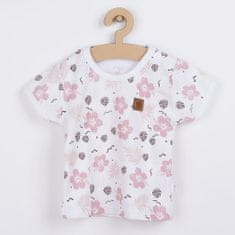 KOALA Kojenecké tričko s krátkým rukávem Flowers - 62 (3-6m)
