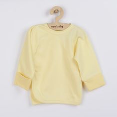 NEW BABY Kojenecká košilka s bočním zapínáním žlutá - 50