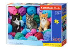 Castorland Puzzle CASTORLAND 300 dílků - Koťátka v obchodě s přízí