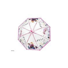 Perletti Dětský automatický deštník DISNEY FROZEN Transparent, 50251