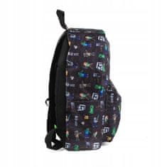 Cerda Školní batoh pro mládež černý Minecraft