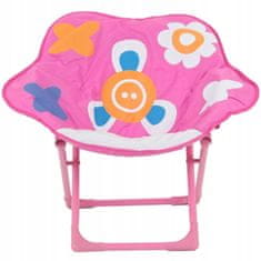 DAJAR Dětská zahradní židle růžová květina