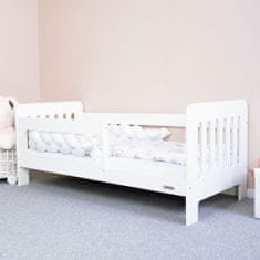 NEW BABY Dětská postel se zábranou ERIK 140x70 cm bílá