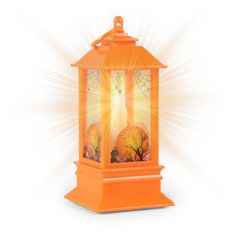 Rappa Lampa na Halloween oranžová se světlem