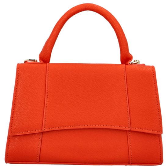 MaxFly Elegantní dámská koženková kabelka do ruky Lokera, oranžová