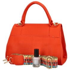 MaxFly Elegantní dámská koženková kabelka do ruky Lokera, oranžová