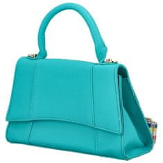 MaxFly Elegantní dámská koženková kabelka do ruky Lokera, výrazná modrá