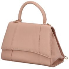 MaxFly Elegantní dámská koženková kabelka do ruky Lokera, růžová