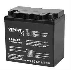 sapro Baterie olověná 12V / 55Ah VIPOW BAT0223 gelový akumulátor